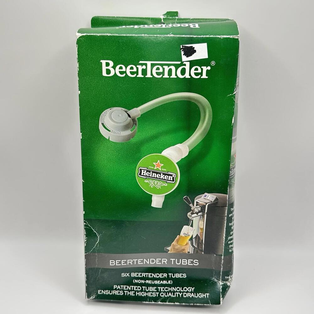 Heineken Krups Beertender Tubes New In Box 6 Sealed Tubes - Discontinued